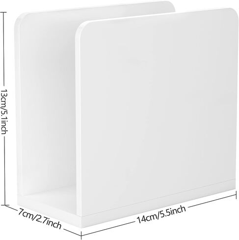 HBlife Napkin Holder, Acrylic Dining Table Dispenser for Cocktail Tissue, Clear Containers for Organizing Kitchen Paper in Saudi Arabia