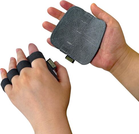 Weight lifting wrist straps, Double Layer Leather lifting Grips for Deadlift, Powerlifting and Shrugs, Pull up grips, Adjustable Neoprene Padded Gym workout gloves for Men/Women(Pair) (Gery, Long style) in Saudi Arabia