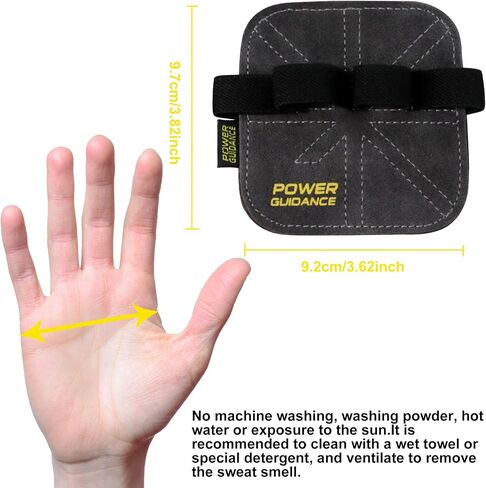 Weight lifting wrist straps, Double Layer Leather lifting Grips for Deadlift, Powerlifting and Shrugs, Pull up grips, Adjustable Neoprene Padded Gym workout gloves for Men/Women(Pair) (Gery, Long style) in Saudi Arabia