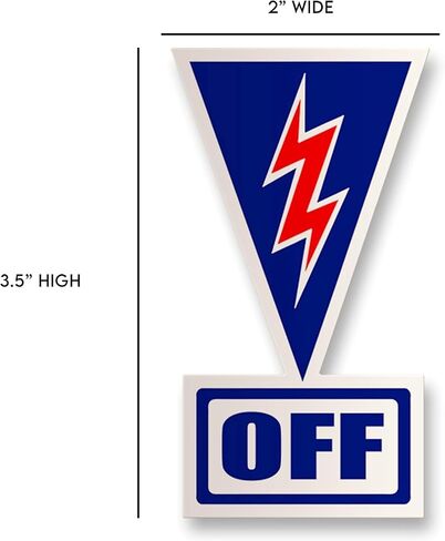 Master Safety Disconnect Switch Decal- Racing Kill Switch Sticker - SCCA, NHRA, NASA, and IMSA Compliant (25) in Kuwait