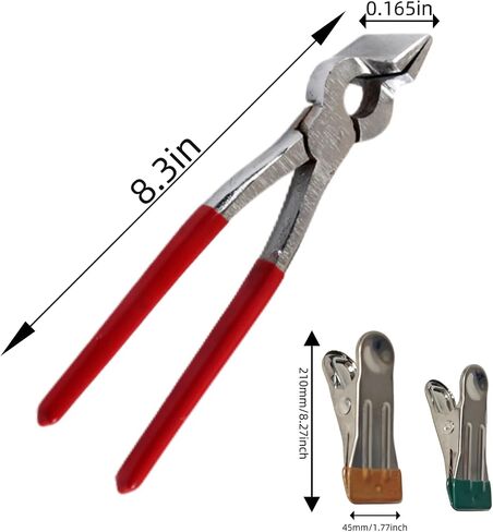 Flat Pliers-Leather Press Pliers-Handmade DIY Leathercraft Tool Leather Edge Pliers Folding Pliers, Leather Edge Adjustment Press Flatten Labor Saving Plier Clamp For Bag Belt Wallet,Width 45mm in Saudi Arabia