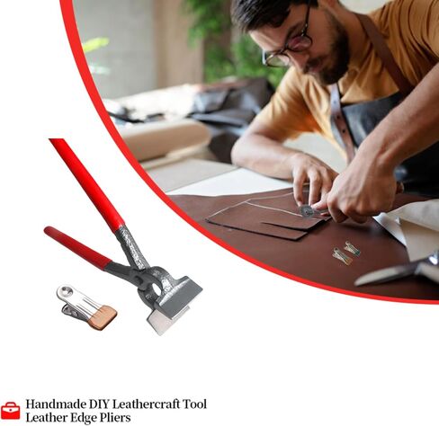 Flat Pliers-Leather Press Pliers-Handmade DIY Leathercraft Tool Leather Edge Pliers Folding Pliers, Leather Edge Adjustment Press Flatten Labor Saving Plier Clamp For Bag Belt Wallet,Width 45mm in Saudi Arabia