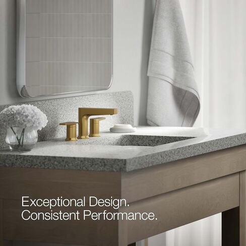 Kohler K-97100-4-CP Taut Bathroom Sink Faucets, Widespread, Polished Chrome in Saudi Arabia