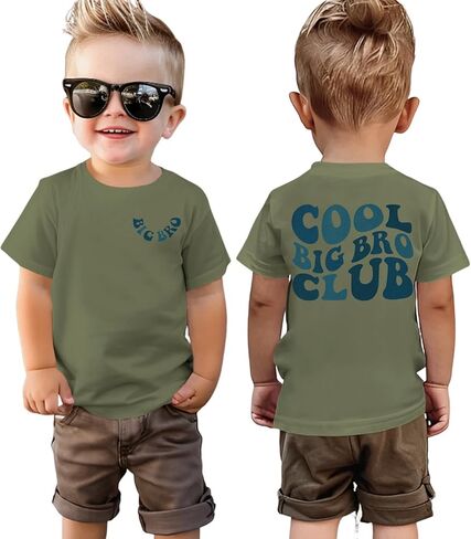 قميص Big Brother Toddler Baby Boy Cool Big Bro Bro Club T-Shirt Big Bro Summer Summer Short Sleeve Tees Top Top in Saudi Arabia