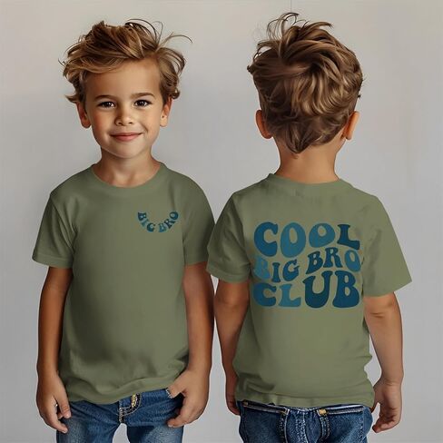 قميص Big Brother Toddler Baby Boy Cool Big Bro Bro Club T-Shirt Big Bro Summer Summer Short Sleeve Tees Top Top in Saudi Arabia