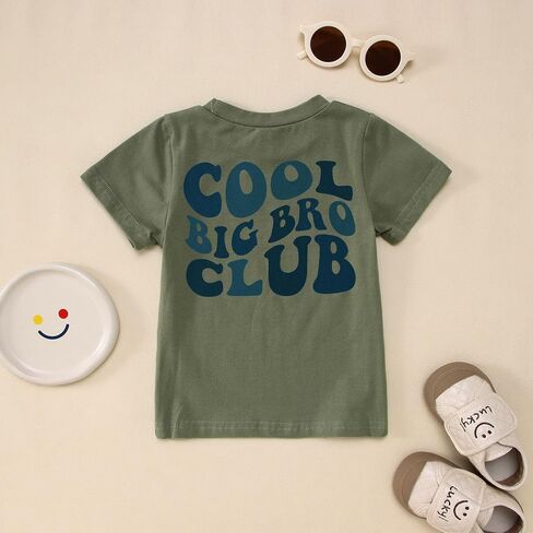 قميص Big Brother Toddler Baby Boy Cool Big Bro Bro Club T-Shirt Big Bro Summer Summer Short Sleeve Tees Top Top in Saudi Arabia