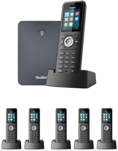 مجموعة Yealink IP Phone W79P من قاعدة W70B وسماعة W59R + سماعة W59R مكونة من 4 وحدات (W79P + 4 x W59R) in Kuwait