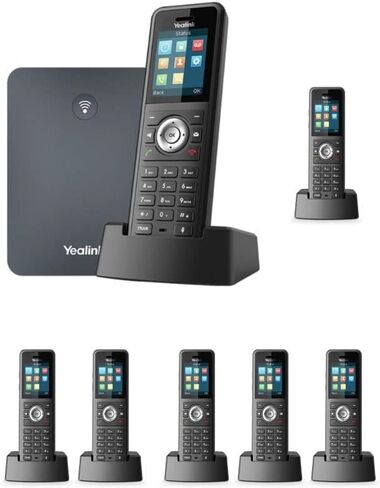 مجموعة Yealink IP Phone W79P من قاعدة W70B وسماعة W59R + سماعة W59R مكونة من 4 وحدات (W79P + 4 x W59R) in Kuwait