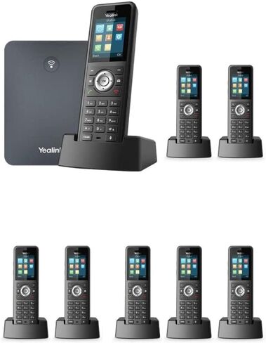 مجموعة Yealink IP Phone W79P من قاعدة W70B وسماعة W59R + سماعة W59R مكونة من 4 وحدات (W79P + 4 x W59R) in Kuwait
