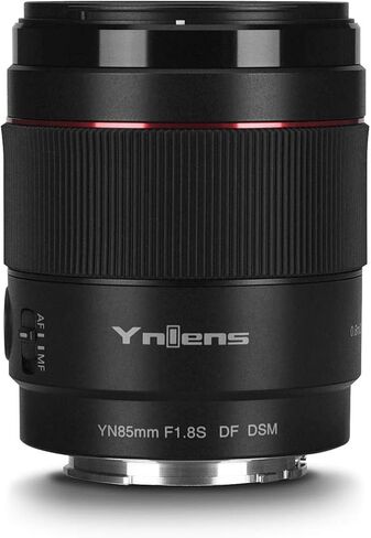 YONGNUO 85 مم F1.8S DF DSM، عدسة مقربة متوسطة الحجم لحامل Sony E، عدسة صورة بإطار كامل باللون الأسود in Saudi Arabia