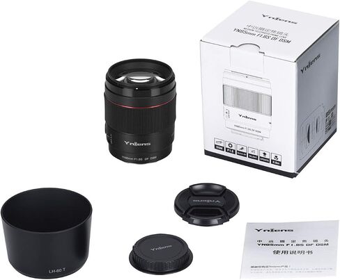 YONGNUO 85 مم F1.8S DF DSM، عدسة مقربة متوسطة الحجم لحامل Sony E، عدسة صورة بإطار كامل باللون الأسود in Saudi Arabia