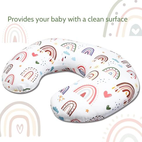 Nursing Pillow Cover, Breastfeeding Pillow Cover Stretchy Removable Feeding Pillowcase for Newborns, Ultra Soft and Comfortable Nursing Pillow Slipcover for Baby Boys Girls, Dinosaur Pattern in Saudi Arabia