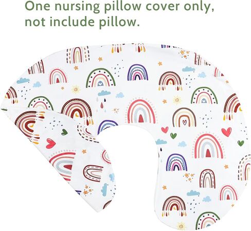 Nursing Pillow Cover, Breastfeeding Pillow Cover Stretchy Removable Feeding Pillowcase for Newborns, Ultra Soft and Comfortable Nursing Pillow Slipcover for Baby Boys Girls, Dinosaur Pattern in Saudi Arabia