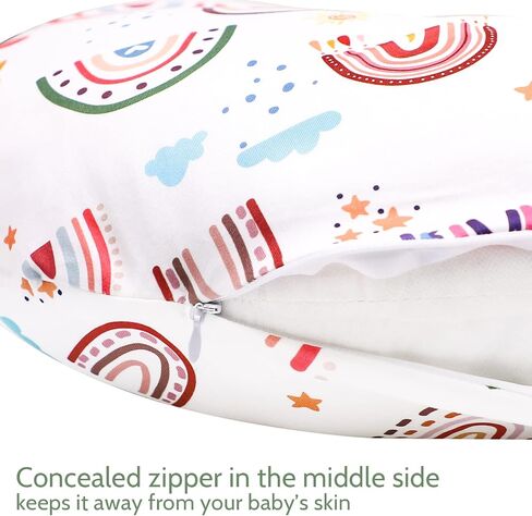 Nursing Pillow Cover, Breastfeeding Pillow Cover Stretchy Removable Feeding Pillowcase for Newborns, Ultra Soft and Comfortable Nursing Pillow Slipcover for Baby Boys Girls, Dinosaur Pattern in Saudi Arabia