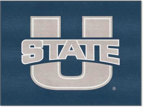 FANMATS 2534 Utah State University All-Star Mat | Navy | 33.75"x42.5" | U State Primary Logo in Saudi Arabia