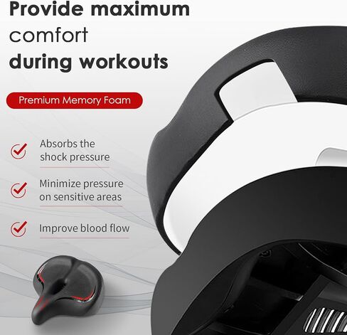 Bike Seat for Comfort Women/Men,Bike Saddle with Memory Foam Padded fit Road Clamp Bikes & Indoor Stationary Exercise Bikes in Saudi Arabia