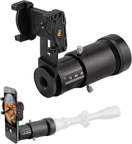 Scope Camera Adapter – Smartphone Mount for Wildlife Observation & Outdoor Photography – Quick Locking Aluminum Design in Kuwait