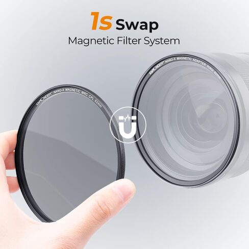K&F Concept 55mm Magnetic MCUV CPL Fixed ND1000 Magnetic Basic Ring 4-in-1 Lens Filters Kit with 28 Multi-Coatings for Camera Lens (Nano-X Series) in Saudi Arabia