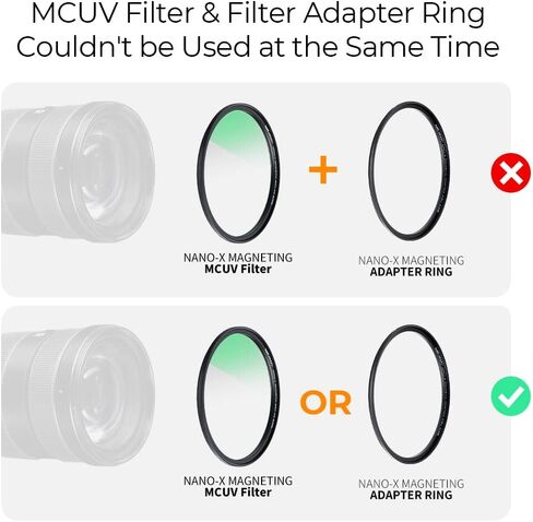 K&F Concept 55mm Magnetic MCUV CPL Fixed ND1000 Magnetic Basic Ring 4-in-1 Lens Filters Kit with 28 Multi-Coatings for Camera Lens (Nano-X Series) in Saudi Arabia