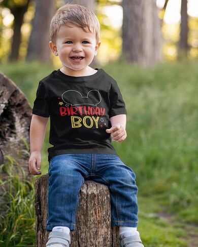 Luke and Lulu 2nd Dirthnd Shirt Boy - Mouse تحت عنوان عيد ميلاد القميص 2 - فتى عيد الميلاد 2 ، فتى - قميصان in Saudi Arabia