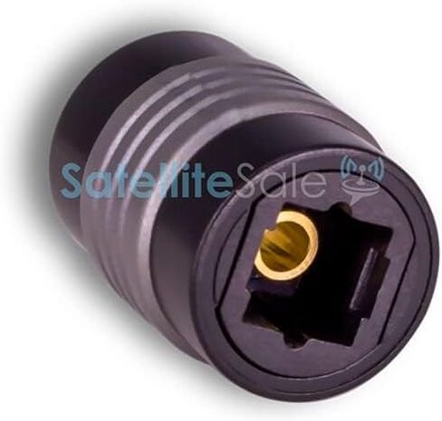 SatelliteSale Digital Toslink SPDIF Optical Female to Female Coupler PVC Black Adapter in Kuwait