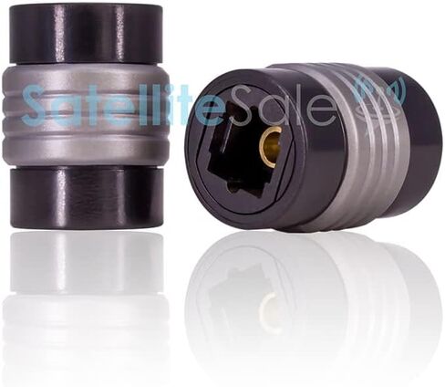 SatelliteSale Digital Toslink SPDIF Optical Female to Female Coupler PVC Black Adapter in Kuwait