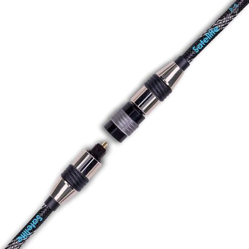 SatelliteSale Digital Toslink SPDIF Optical Female to Female Coupler PVC Black Adapter in Kuwait