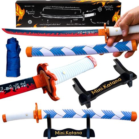Like-Original Mini Katana - 15" Hand-Made Semi-Sharp 1095 Carbon Stainless Steel Real Katana Sword in Saudi Arabia