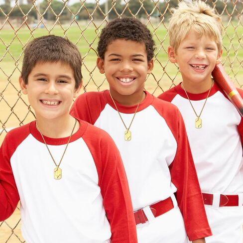 البيسبول الكتاب المقدس الآية الصليب قلادة للرجال الفولاذ المقاوم للصدأ الأسود / الذهب / الفضة لهجة الصليب قلادة أول بالتواصل المعمودية الدينية هدية البيسبول مجوهرات رياضية للرجال 𝐁𝐨𝐲𝐬 مع سلسلة الفولاذ المقاوم للصدأ 22 + 2 بوصة in Kuwait