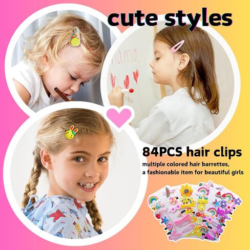 15PCS Hair Accessories for Girls Little Girl Hair Clips Barrettes for Baby Toddler Teens Women Kids Cute Candy Colorful Flower Gift for 4-12 Ages (Hair Accessories for Girls) in Kuwait