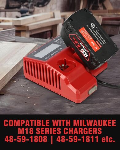 18v Battery 4Pack Replacement for Milwaukee M18 Battery 6.5Ah,High-Capacity Batteries Compaitble with Milwaukee Tools and Charger,2024 Version/New Patented in Saudi Arabia