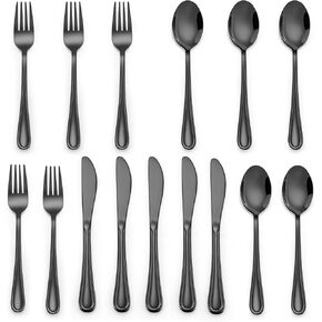 LIANYU 6-Piece Kids Silverware Set, Kid Spoons and Forks, Stainless Steel Toddler Utensils Flatware Set, Child Cutlery Tableware, Mirror Finished, Dishwasher Safe