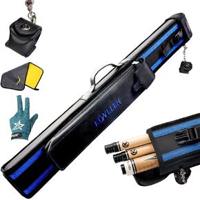 KONLLEN 1x2 Oxford Cloth Carom Pool Cue Case Billiard Cue Stick Carrying Bag