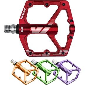 دواسات MTB مسطحة، دواسات دراجة حصوية مسطحة، دواسة منصة من سبائك الألومنيوم CNC الخفيفة مع 3 محامل Cr-Mo، دواسات دراجة جريبي مع 16 قطعة دبابيس، دواسات الدراجة الجبلية للأطفال البالغين دراجة BMX مقاس 9/16 بوصة in Kuwait