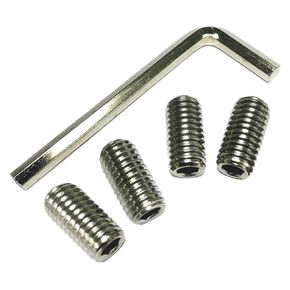 Set Screws 1/2-13 x 1/2 Set Screw 304 Stainless Steel Allen Head Hex Hexagon Socket Set Screws with 1/4" Allen Wrench (1/2-13 x 1)