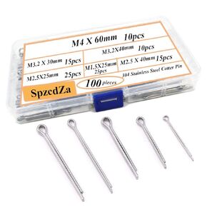 Cotter Pin Assortment Kit,SpzcdZa 302pcs 13 Size Cotter Pins Assortment Kit 304 Stainless Steel R Clips Hardware Pins & Hairpin Cotter Pins Set for Trucks, Engine Repair