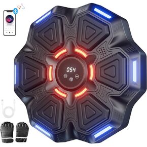 Music Boxing Machine, Music Punching Machine, Musical Boxing Machine with Gloves, Wall Punching Pad for Boxing Musicn, Music Boxing Machine for Adults, Kids, Women, Gift for Kid