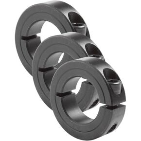 1C-100 Black Oxide Plated Steel One-Piece Clamping Collar, 1" Bore Size, 1-3/4" Outside Diameter, 1/4"-28 x 5/8" Set Screw in Kuwait