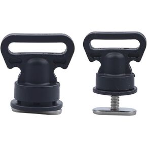 MIZUGIWA Kayak Track Mount Tie Downs,Track Mount Vertical Tie Down Eyelets Rail, Eye Bolt Tie Down Rings for Kayak,Canoe,Securing Cooler,Pack of 4