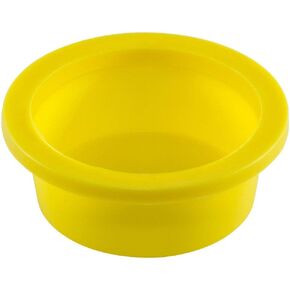 Caplugs Plastic Tapered Cap and Plug with Wide Thick Flange WW-25A, PE-LD, Cap OD 2.063" Plug ID 2.406", Yellow (Pack of 20) in Kuwait