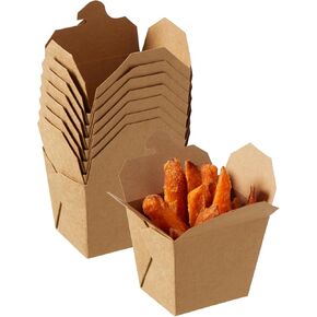 Kraft Paper To Go Boxes, Take Out Food Containers Greaseproof and Heavy Duty, Disposable To Go Containers for Restaurant, Catering and Party (75oz, 200pack)