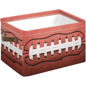 Storage Basket Bin Canvas Fabric Compressible Organizer Basket with Handle for Bedroom Nursery Office，14x10x8 In