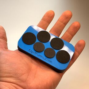 Quad - A Silent Fidget for Everyone, Inspired by Musicians - Great Stocking Stuffer and Durable - Pocket Size (Blue)