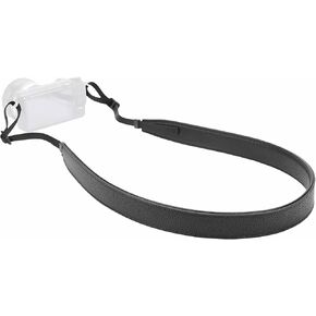 Camera Strap Classic Leather Neck Shoulder Straps for photographers, 1.75 inch Full Double Layer Leather with Soft Padded for DSLR Medium Black