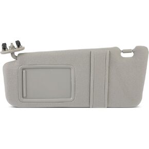 SCITOO Left Driver Side Gray Sun Visor Assembly fit for Toyota Camry Sedan 2006 2007 2008 2009 2010 2011 Windshield Visor Without Sunroof