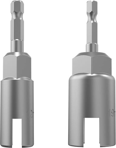 (2 Pack 2 Size 9mm,16mm)1/4"hex shank nut driver power wing nut drill bit socket tool drive kit, slotted wing nut drill sleeve wrench wrench kit, panel nut screw eye C-shaped hook bolt in Saudi Arabia