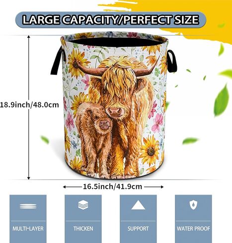 جالاكسي غابات الغسيل سلة Starry Sky Oxford Cloth Cloth Funcy Bag Laundry Starker Storage Storage Toy Organizer للحمام/غرفة النوم/غرفة نوم 18.9x16.5 بوصة in Kuwait