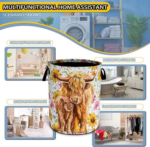 جالاكسي غابات الغسيل سلة Starry Sky Oxford Cloth Cloth Funcy Bag Laundry Starker Storage Storage Toy Organizer للحمام/غرفة النوم/غرفة نوم 18.9x16.5 بوصة in Kuwait