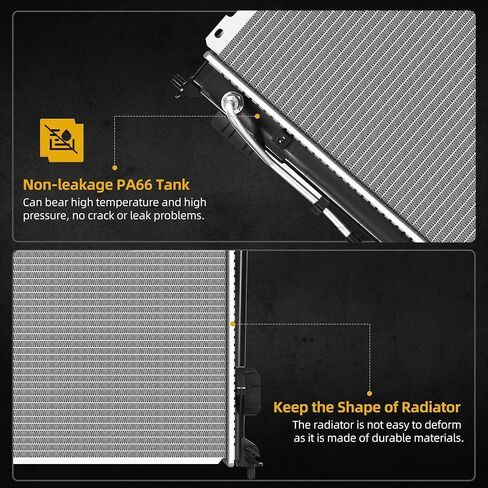 مشعاع DWVO مشعاع كامل متوافق مع 2001-2006 Hyundai Elantra، متوافق مع 2003-2008 Hyundai Tiburon 2.0L 2.7L L4 V6 DWRD1007 in Kuwait