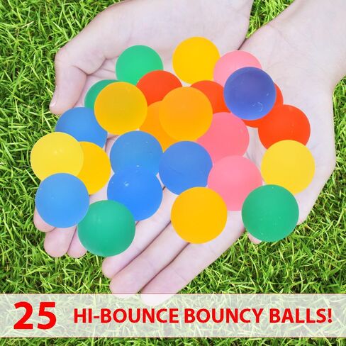25 كرات نطاط للأطفال تفضل | كرة نطاط واضحة 27mm | كرات مطاطية صغيرة من Superball للأطفال in Saudi Arabia